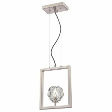 BRILLIANTBULB LED Pendant with Crystal Glass - Brushed Nickel BR3281851